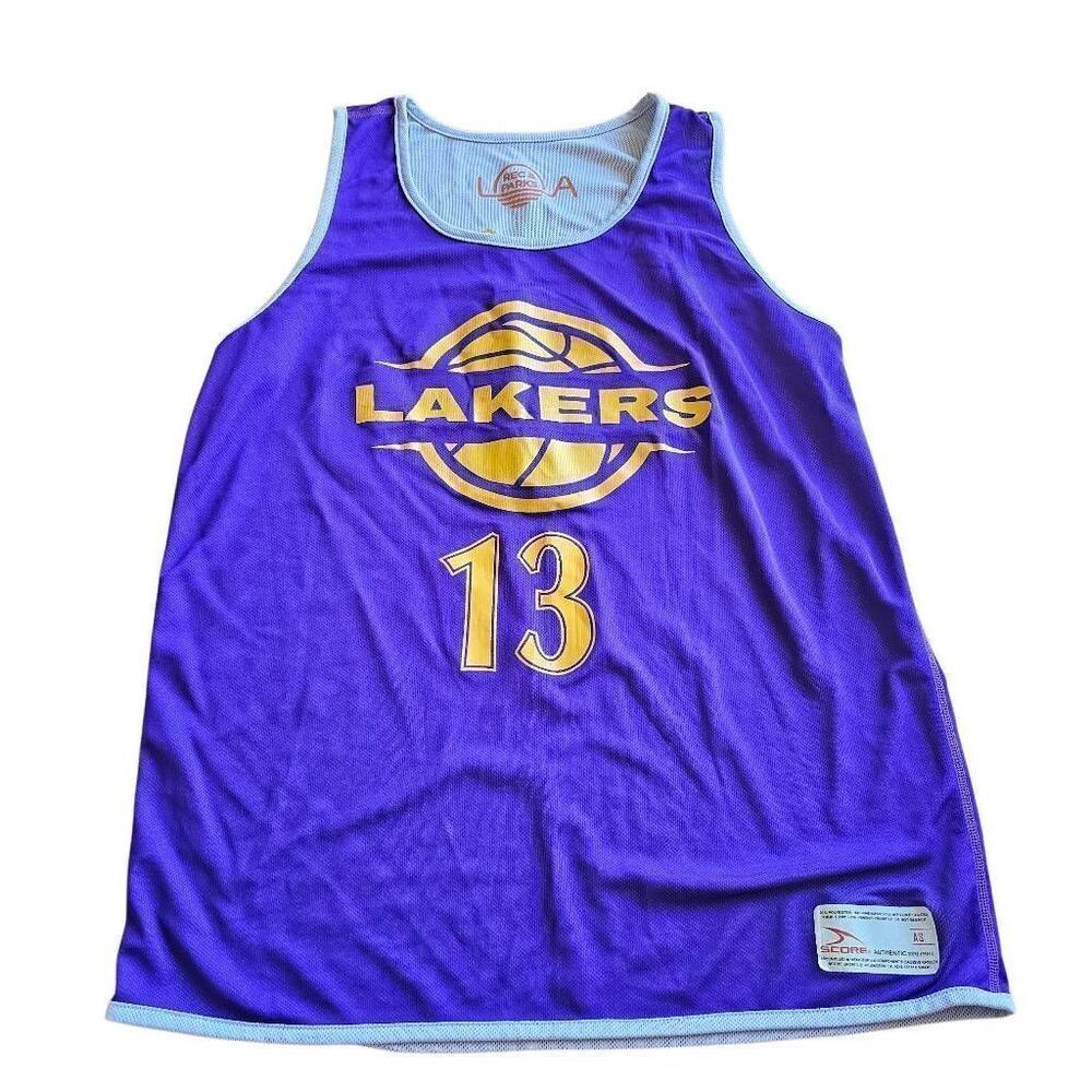 Score Authentic Apparel Los Angeles Lakers reversible jersey adult small